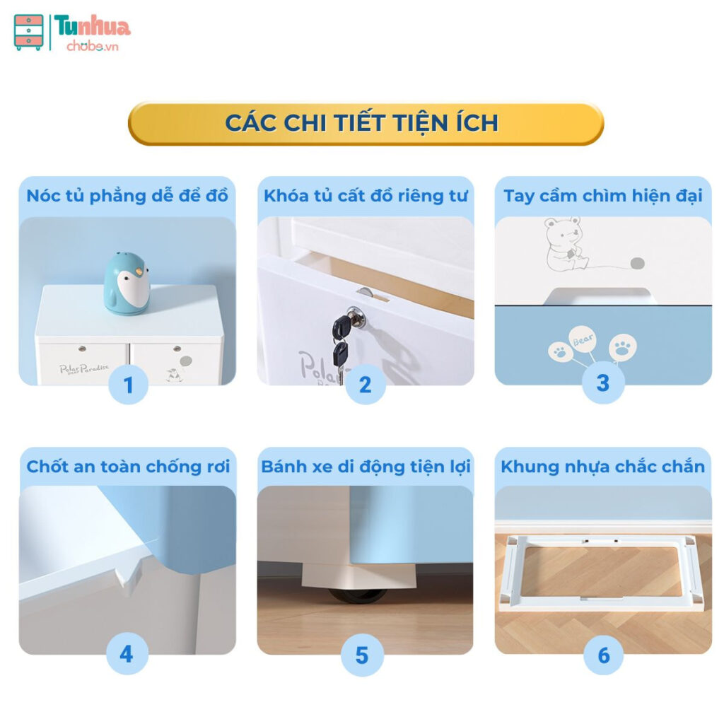 Các chi tiết được thiết kế một cách tỉ mỉ, tinh tế, thuận tiện cho người dùng