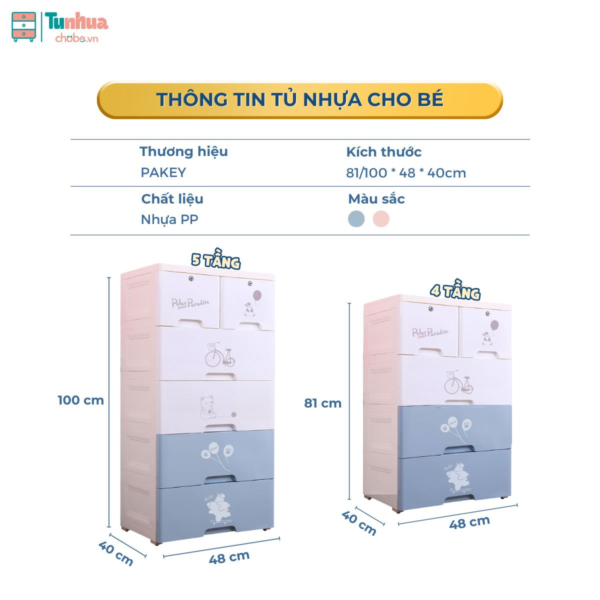 Kích thước tủ nhựa HX002 màu xanh 5 tầng va 4 tầng khác nhau như thế nào