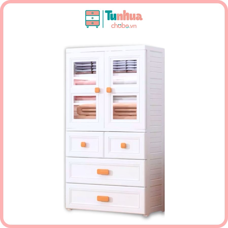 Tủ nhựa cho bé Pakey 4 tầng - HX005