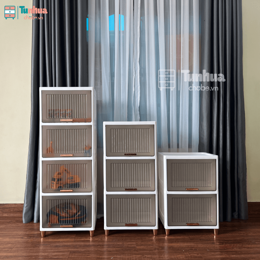 Ảnh thật tủ nhựa Pakey HX001 với các kích thước khác nhau