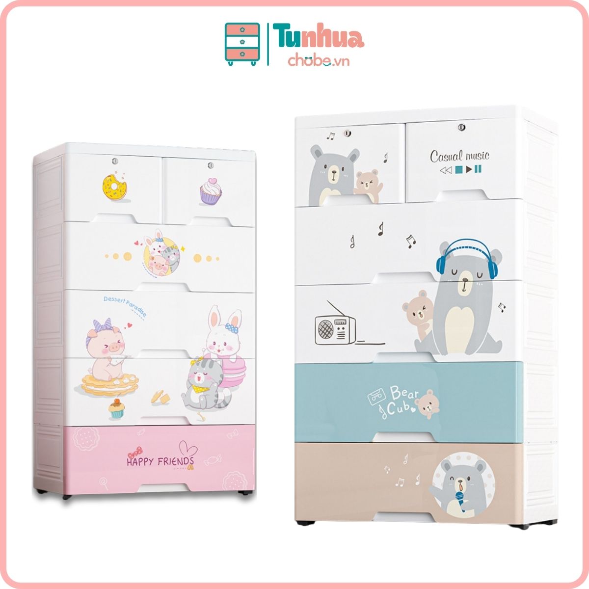 Tủ nhựa cho bé BG002