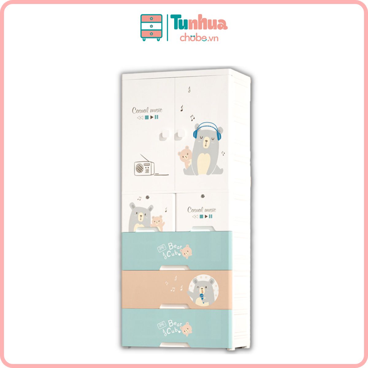 Tủ nhựa cho bé đa năng SK003